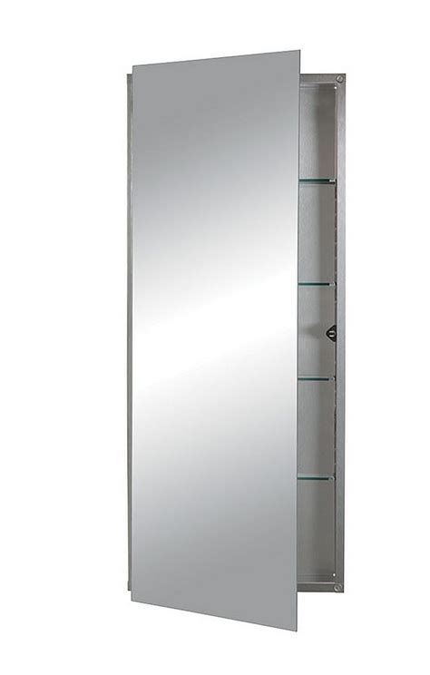 vintage stainless steel medicine cabinets|stainless steel medicine cabinet recessed.